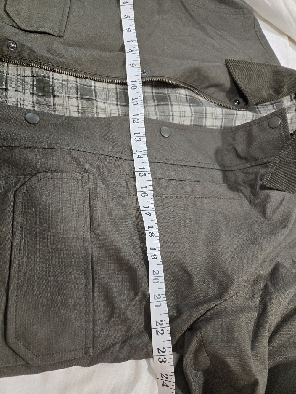 Uniqlo Olive Green Field Jacket with Corduroy Collar - Picture 8 of 8